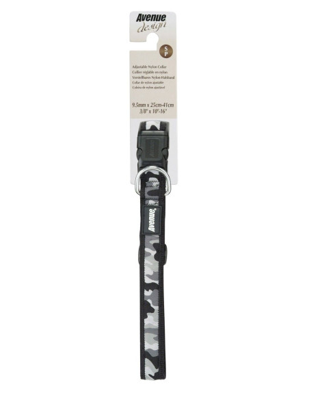 Correa Nylon Tatto Roja Negra 10mm Avenue
