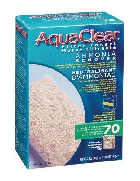 Aquaclear 70 Carga Removedor De Amonio (300)