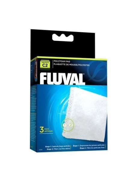 Fluval Foamex/Poliester C2, 3uds