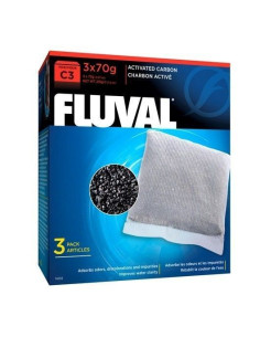 Fluval Carbón Activado C3, 3uds