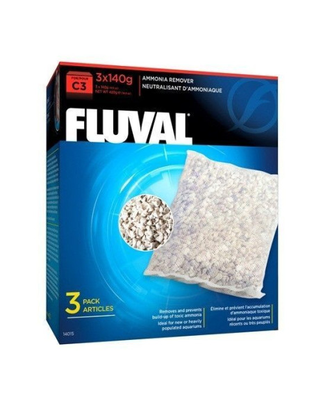Fluval Eliminador Amoniaco C3, 3uds