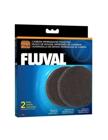 Fluval Fx5/6 Foamex/Carbon 3 Pc Largo Uso