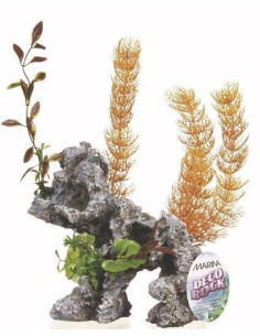 Decoración Rock - Roca Con Plantas Jumbo