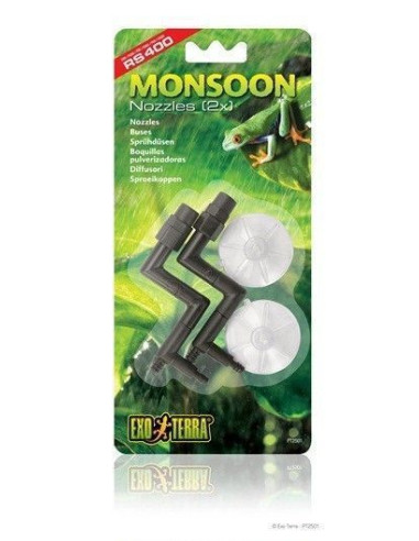 Exo Terra Monsoon Boquillas Salida/Ventosa, 2 uds