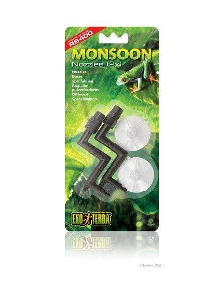 Exo Terra Monsoon Boquillas Salida/Ventosa, 2 uds