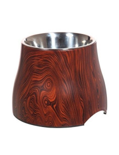 Comedero Elevado Madera 850 Ml
