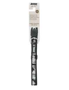 Collar Ajustable Nylon Camuflaje Gris Neg