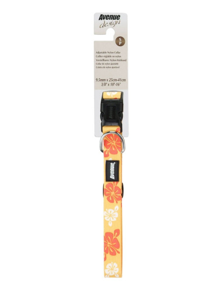 Collar Ajustable Naylon Hawai Naranja 9,5m
