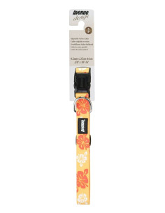 Collar Ajustable Naylon Hawai Naranja 15,9