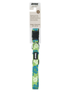 Collar Ajustable Naylon Hawai Verde 9,5mm Avenue