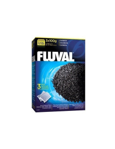 Fluval Carbón Activado Premium, 300g, 3x100