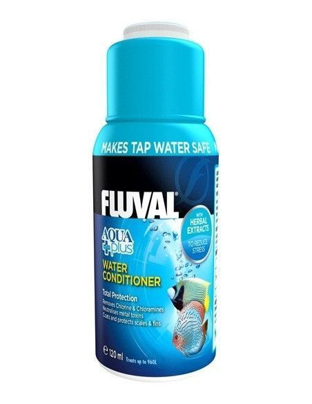 Fluval Aquaplus Acondicionador de agua, 120 ml