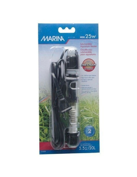 Marina Calentador Sumergible, Mini 25W, 15cm