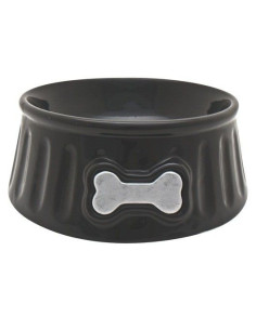 Comedero Ceramico Hydrant Negro 350 Ml Style