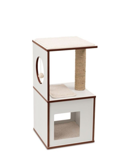 Rascador Vesper V Box Pequeño Blanco