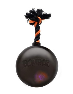 Pelota Bomba 17 Cm Negra