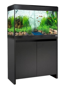 Acuario Roma 125 Kit + Mesa Negro Con Led