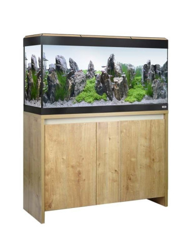 Acuario Roma 200 Kit+ Mesa Roble Con Led