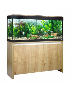 Acuario Roma 240 Kit+ Mesa Roble Con Led
