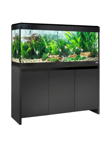 Acuario Roma 240 Kit + Mesa Negro Con Led