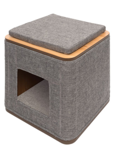 Rascador Cubo Gris Vesper 