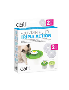 Recambio Cartucho Triple Acción Bebedero Flor 2pc