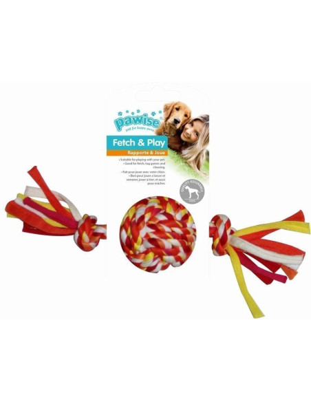 Mordedor Trenzado Multicolor Pawisepelota 20cm