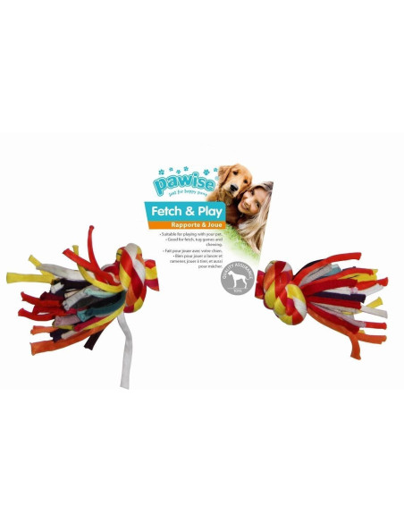 Mordedor Trenzado Multicolor Pawisehueso 22 Cm