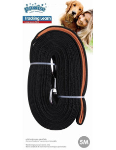 Correa Adiestramiento De Nylon Negra 10m