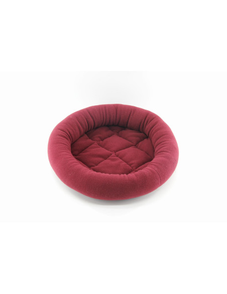 Cama Redonda Deluxe Gatos Pawise Roja 40x6cm