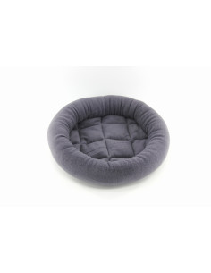 Cama Redonda Deluxe Gatos Gris 40x6 cm