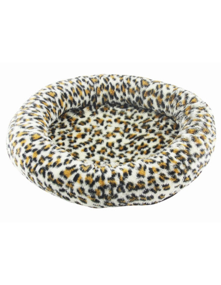 Cama Redonda Deluxe Gatos Pawise Leop. 48x7,5cm