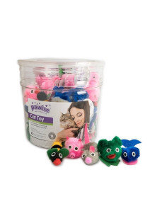 Cubo Juguetes Gatos Pawise Animal Party 72pc