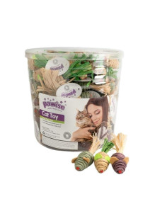 Cubo Juguetes Gatos Pawise Ratones Papel 120pc