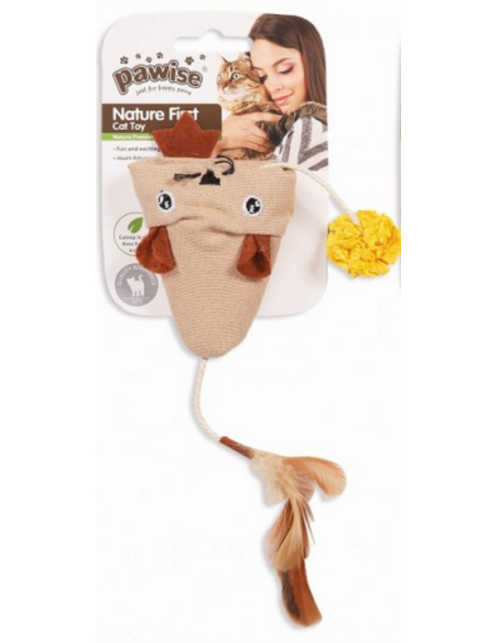 Nature First Gatos Pawise Ratón Lona 12,5cm