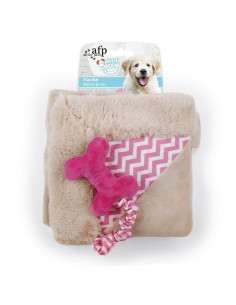 Mantita Cachorro Little Buddy Hueso Rosa 50cm