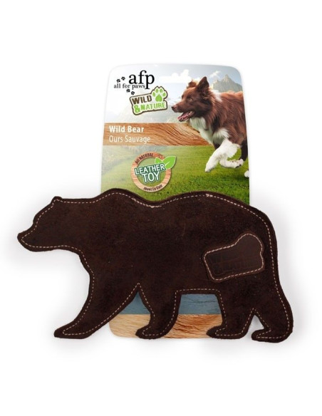 Juguete De Cuero Wild&Nature Oso 23x12x3cm