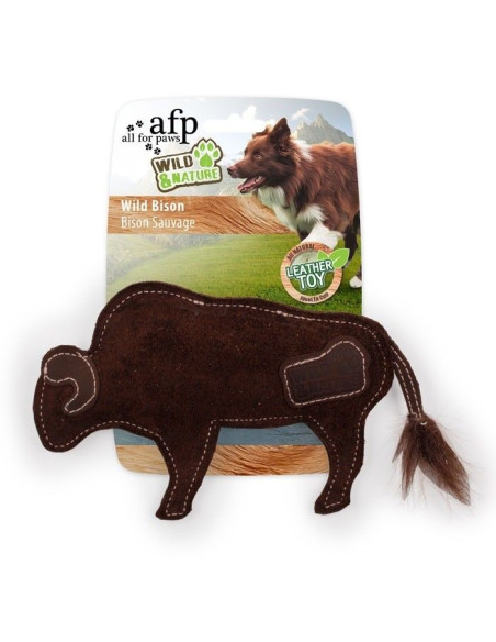 Juguete De Cuero Wild&Nature  Bisonte 19cm