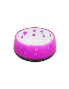 Comederos Dog Love Plásticos  Rosa M 600ml