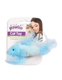 Juguetes Catnip Gatos Pawise 9cm Pez