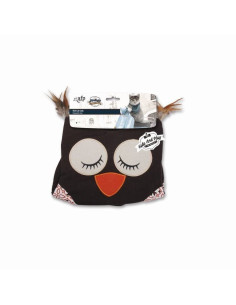 Saco Búho Vintage Pet 38x36cm  Marrón