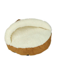 Cama Cozy Snuggle Lamb Cat   Beige
