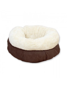 Cama Donut Lamb Cat Marrón