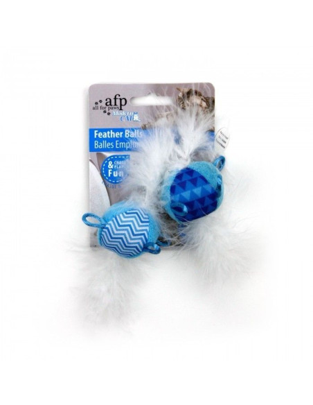 Juguete Modern Cat  Bola De Plumas 8cm