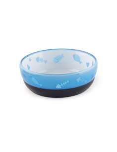 Comederos Modern Cat Gatos 300ml  Azul