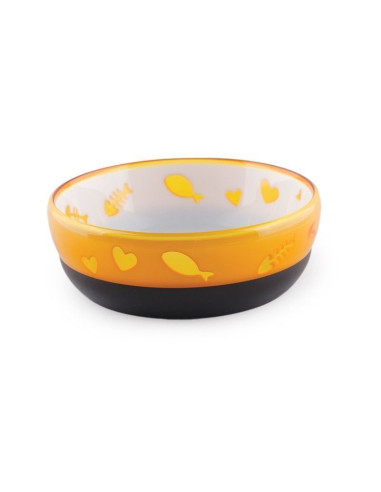 Comederos Modern Cat Gatos 300ml  Naranja