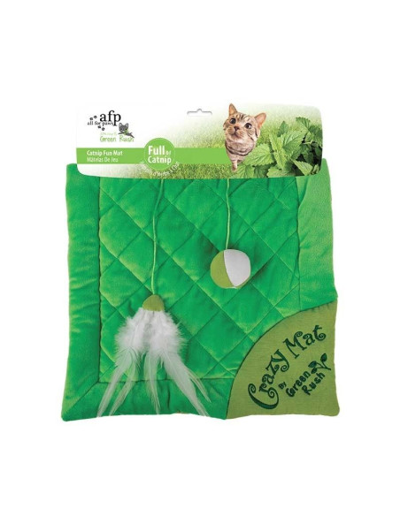 Mantitas Gatos Green Rush  Loca 36x36cm