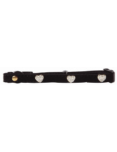 Collar Ajustable Para Gatos Pawise Diamante Negro
