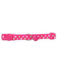 Collar Ajustable Para Gatos Pawise Rosa Puntos