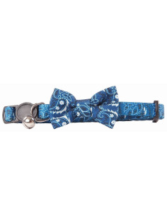 Collar Ajustable Para Gatos Pawise Lazo Azul